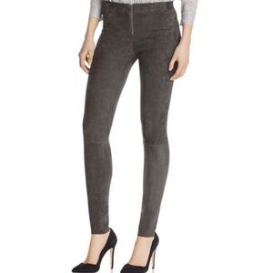Alice and Olivia grey suede pants size 2
